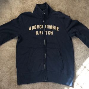 Exc Condition Navy Abercrombie Zip Up. Size Medium